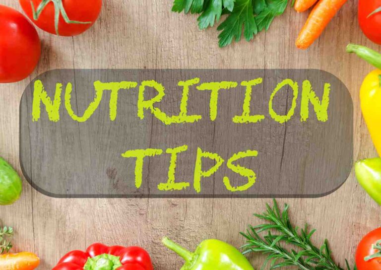 Nutrition tips for improving your health